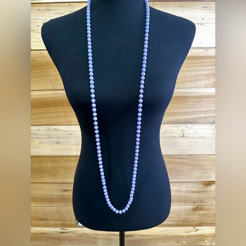 Vintage 80's Lavender Beaded Necklace